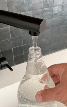 Refill bottle at-home step2